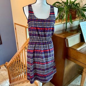 Colorful Sleeveless Dress by hazel, Size Small
